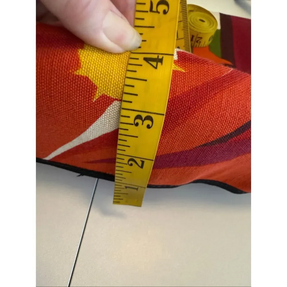 IDeal of Sweden Red/Orange Canvas Tote/Messenger Bag Adjustable Strap Large